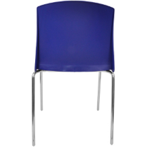 Стул пластиковый на металлокаркасе Pull-15 Blu blue RAL 5002
