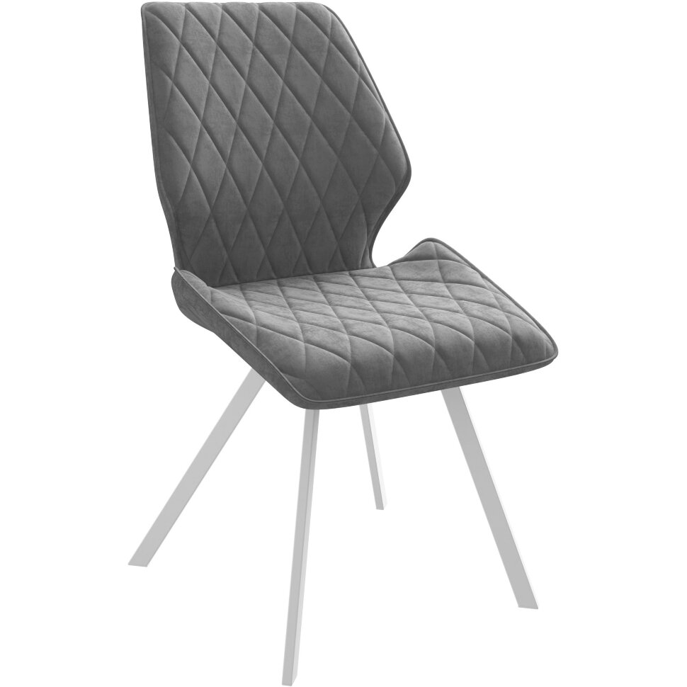Стул DikLine 242PRO B22 GREY, ножки белые Стул DikLine 242PRO B22 GREY, ножки белые