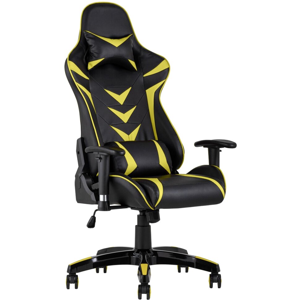 Игровое кресло Stool Group компьютерное TopChairs Corvette желтое геймерское Игровое кресло Stool Group компьютерное TopChairs Corvette желтое геймерское