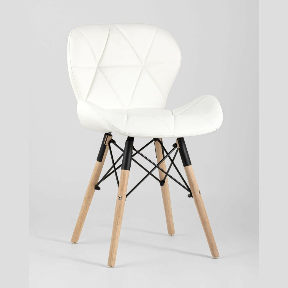 Стул Stool Group для кухни Бон экокожа белый ножки дерево 4 шт. Стул Stool Group для кухни Бон экокожа белый ножки дерево 4 шт.