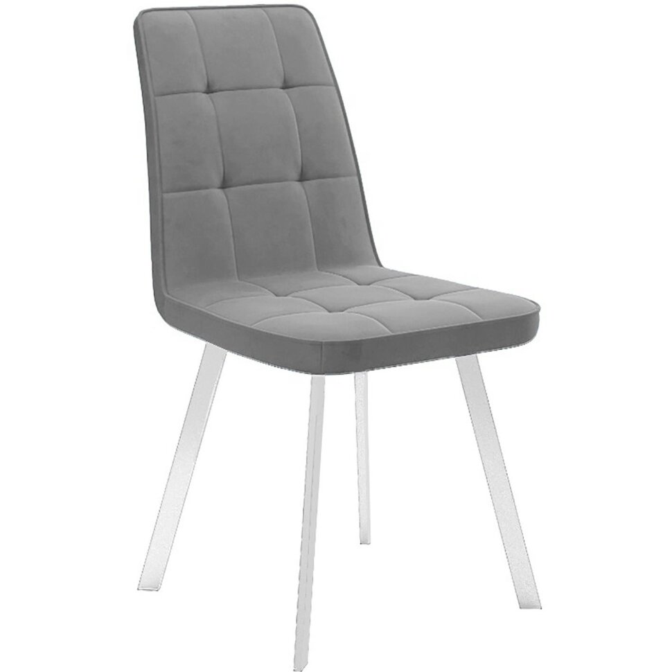 Стул DikLine 207 B22 GREY /ножки белые Стул DikLine 207 B22 GREY /ножки белые