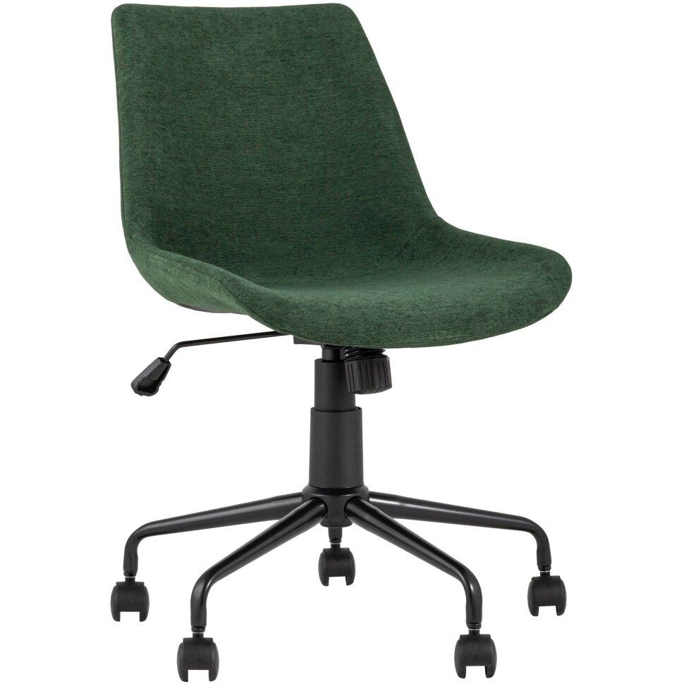 Компьютерное кресло Stool Group Кайзер зеленый обивка шенилл крестовина металл черный Компьютерное кресло Stool Group Кайзер зеленый обивка шенилл крестовина металл черный