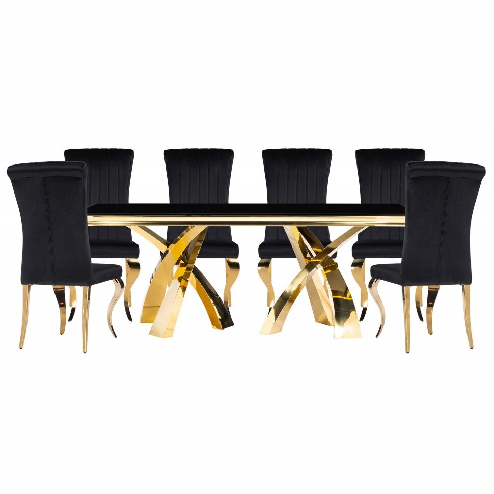 Обеденная группа Кору black / gold Обеденная группа Кору black / gold