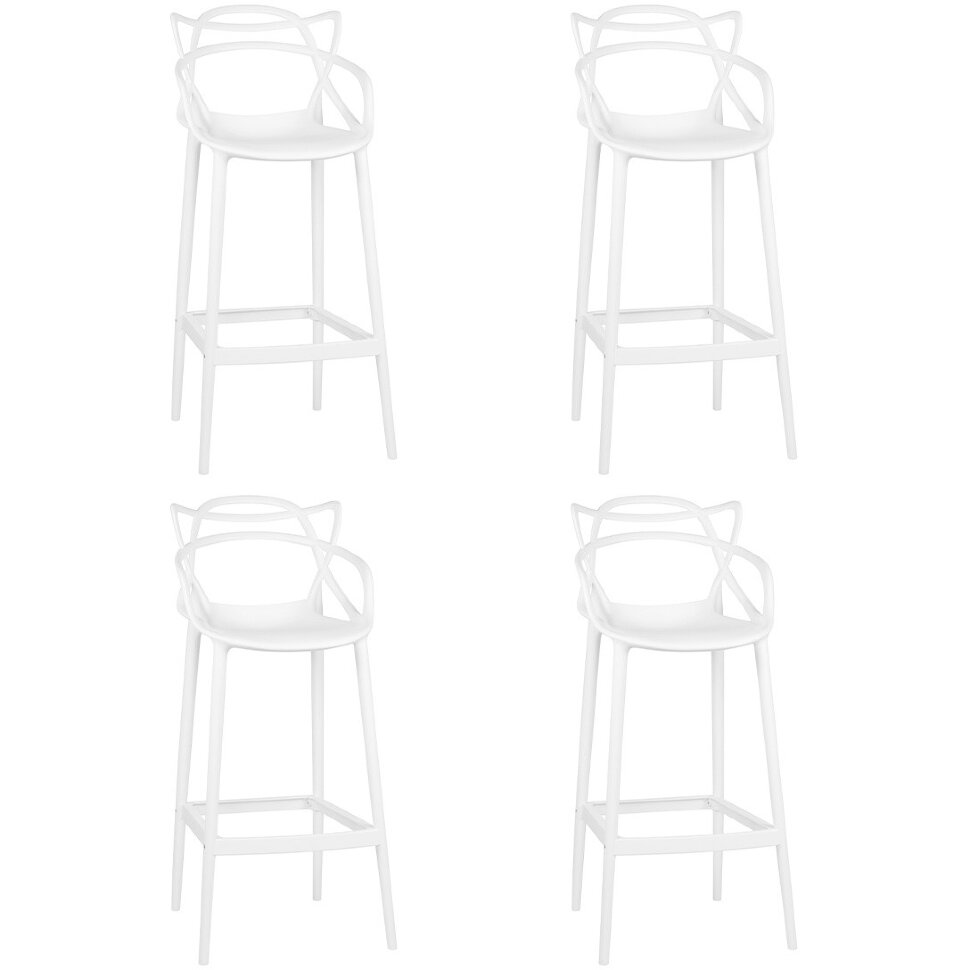 Набор 4 шт Стул барный DOBRIN MASTERS BAR, белый (W-02) Набор 4 шт Стул барный DOBRIN MASTERS BAR, белый (W-02)