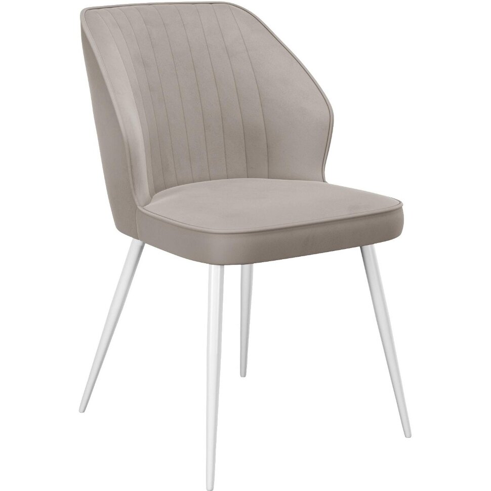 Стул DikLine 222М B03 BEIGE, ножки белые Стул DikLine 222М B03 BEIGE, ножки белые