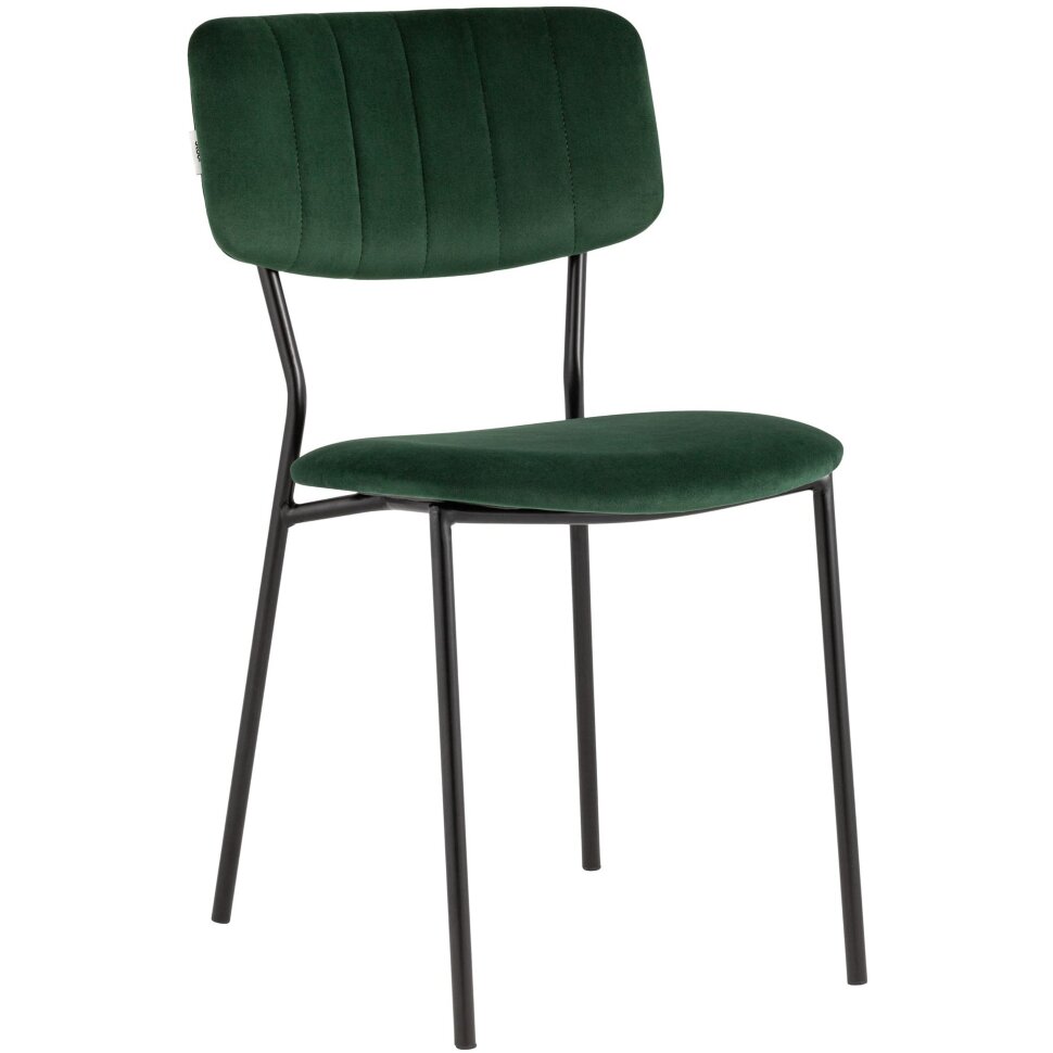 Стул Stool Group для кухни Бандо велюр зелёный черные ножки из металла Стул Stool Group для кухни Бандо велюр зелёный черные ножки из металла
