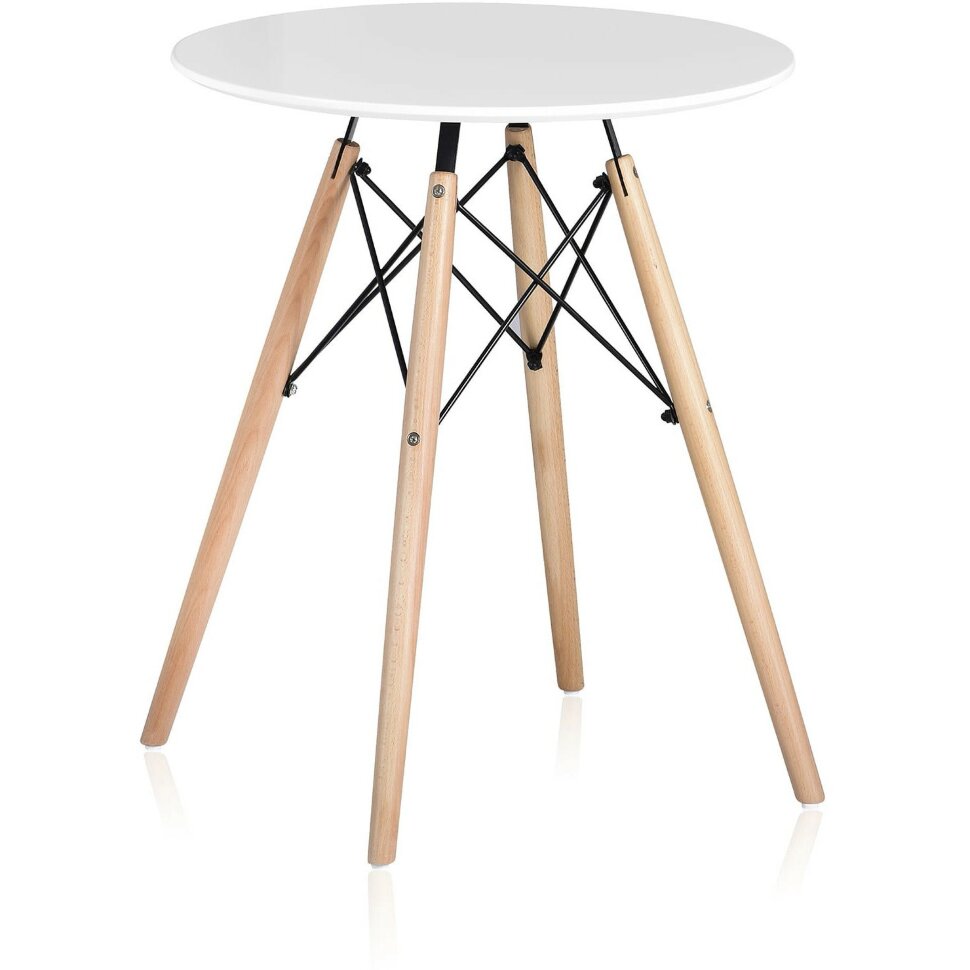 Стол обеденный Stool Group DSW 60, белый столешница МДФ ножки массив дерева Стол обеденный Stool Group DSW 60, белый столешница МДФ ножки массив дерева