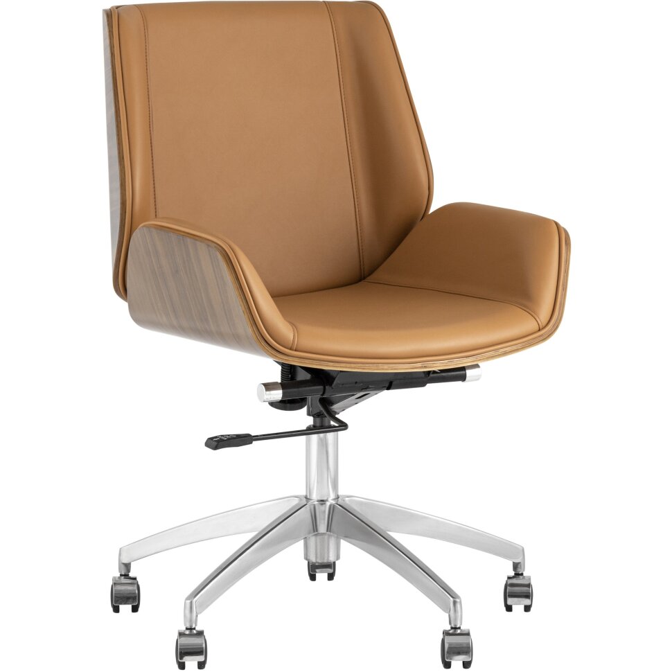 Кресло офисное TopChairs Crown коричневое Кресло офисное TopChairs Crown коричневое